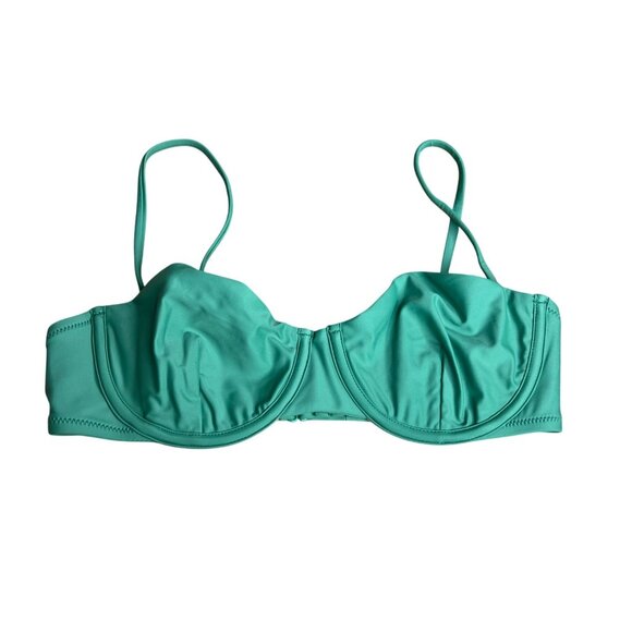 J Crew Balconette Underwire Bikini Top‎ Rustic Willow Green BX612 NWT - Picture 3 of 8
